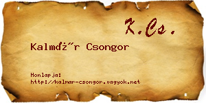 Kalmár Csongor névjegykártya